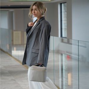 Oversized grey blazer M/L